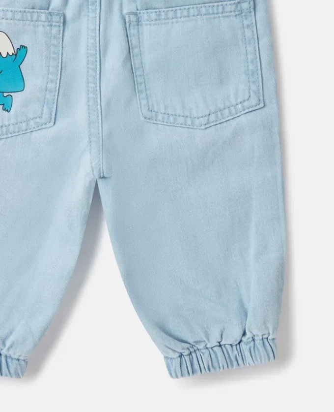 Pantalon de survêtement en jean avec motif Earth Friends Pantalon de survêtement en jean avec motif Earth Friends