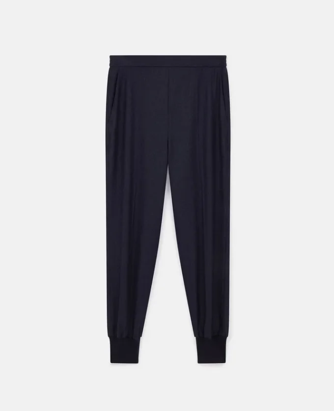 Pantalon de survêtement en laine élastiqué Pantalon de survêtement en laine élastiqué
