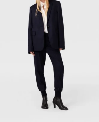Pantalon de survêtement en laine élastiqué