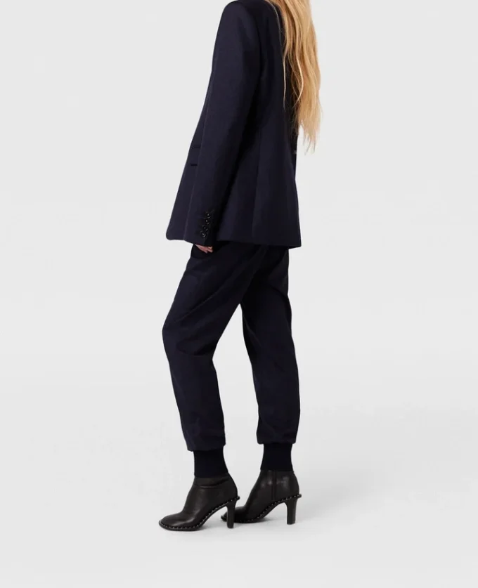 Pantalon de survêtement en laine élastiqué Pantalon de survêtement en laine élastiqué