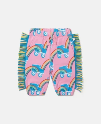 Pantalon de survêtement à franges imprimé arc-en-ciel Rollerskate