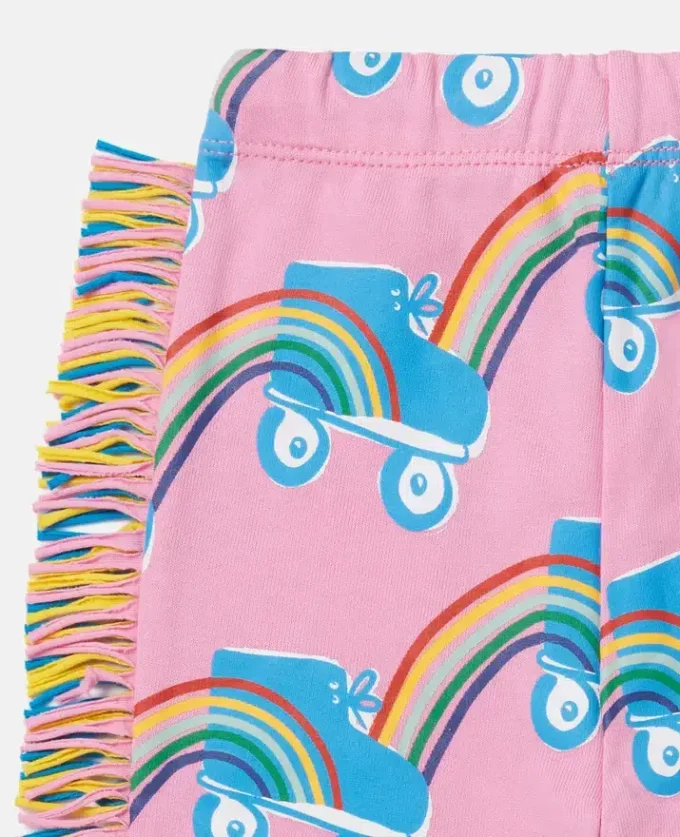 Pantalon de survêtement à franges imprimé arc-en-ciel Rollerskate Pantalon de survêtement à franges imprimé arc-en-ciel Rollerskate