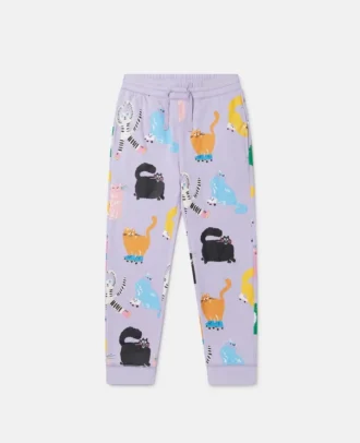 Pantalon de survêtement imprimé chats
