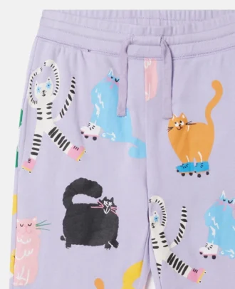 Pantalon de survêtement imprimé chats