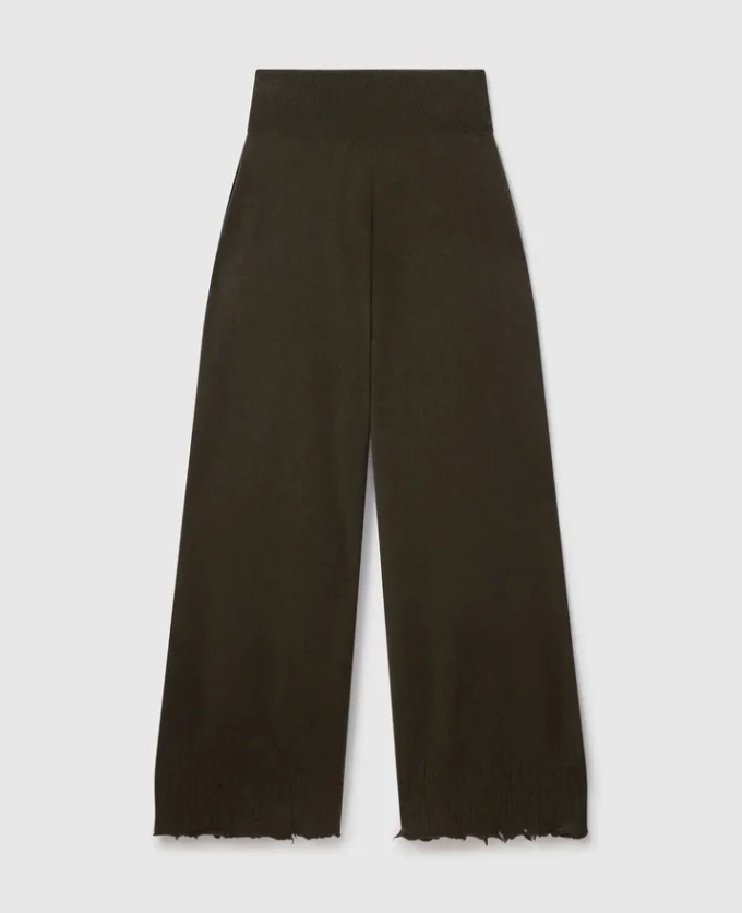 Pantalon droit en maille Pantalon droit en maille