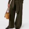 Pantalon droit en maille Pantalon droit en maille