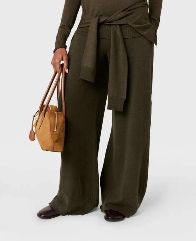 Pantalon droit en maille Pantalon droit en maille