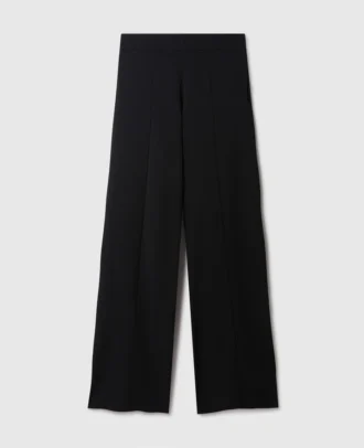 Pantalon droit en maille compacte Pantalon droit en maille compacte