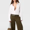Pantalon droit à pinces Pantalon droit à pinces