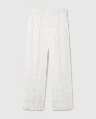 Pantalon droit à plis imprimé serpent Pantalon droit à plis imprimé serpent