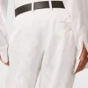 Pantalon droit à plis imprimé serpent Pantalon droit à plis imprimé serpent