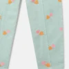 Pantalon en gabardine brodé d’un cœur Pantalon en gabardine brodé d’un cœur