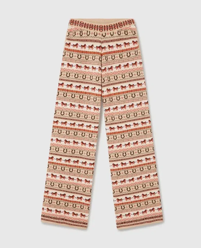 Pantalon en laine Fair Isle Pantalon en laine Fair Isle