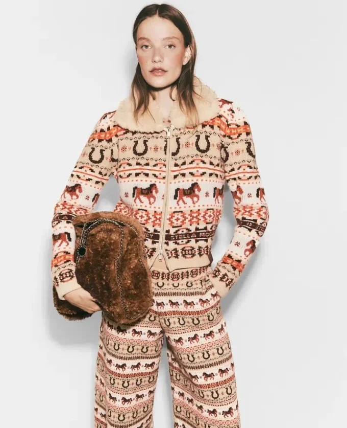 Pantalon en laine Fair Isle Pantalon en laine Fair Isle
