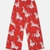 Pantalon en popeline imprimé chevaux Pantalon en popeline imprimé chevaux