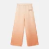 Pantalon en twill de soie imprimé logo Pantalon en twill de soie imprimé logo