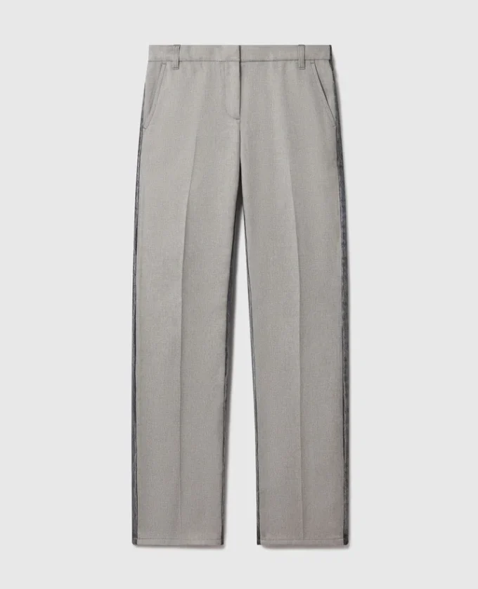 Pantalon hybride ajusté en jean Pantalon hybride ajusté en jean