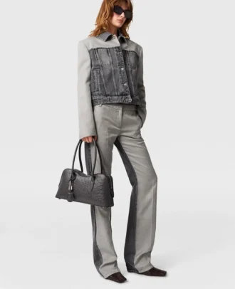 Pantalon hybride ajusté en jean Pantalon hybride ajusté en jean