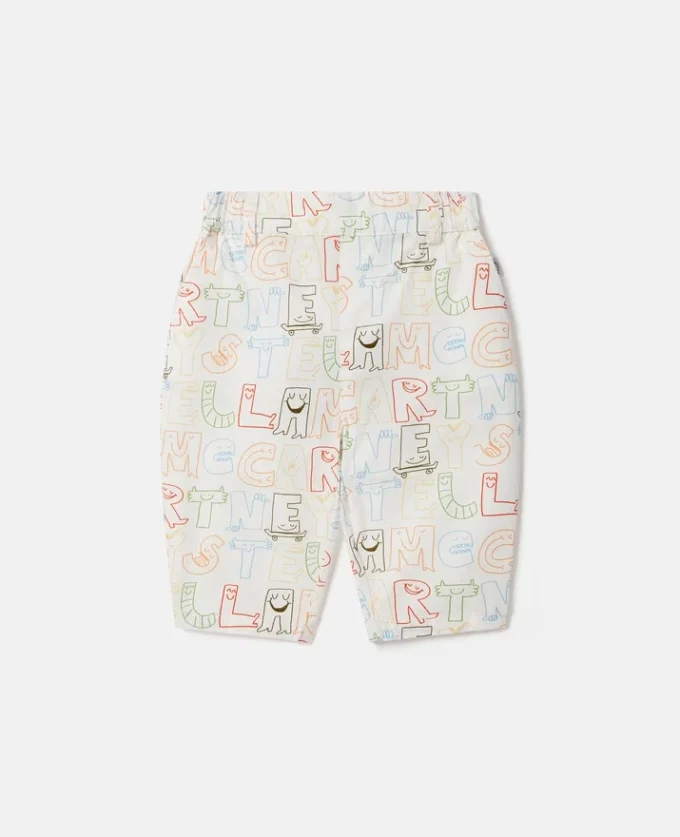 Pantalon imprimé lettrage