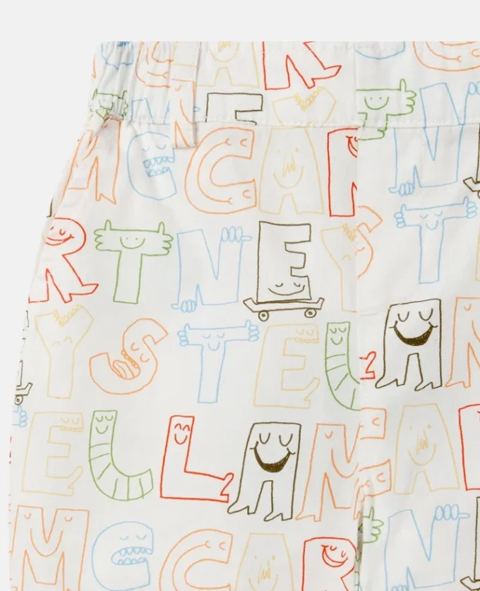 Pantalon imprimé lettrage