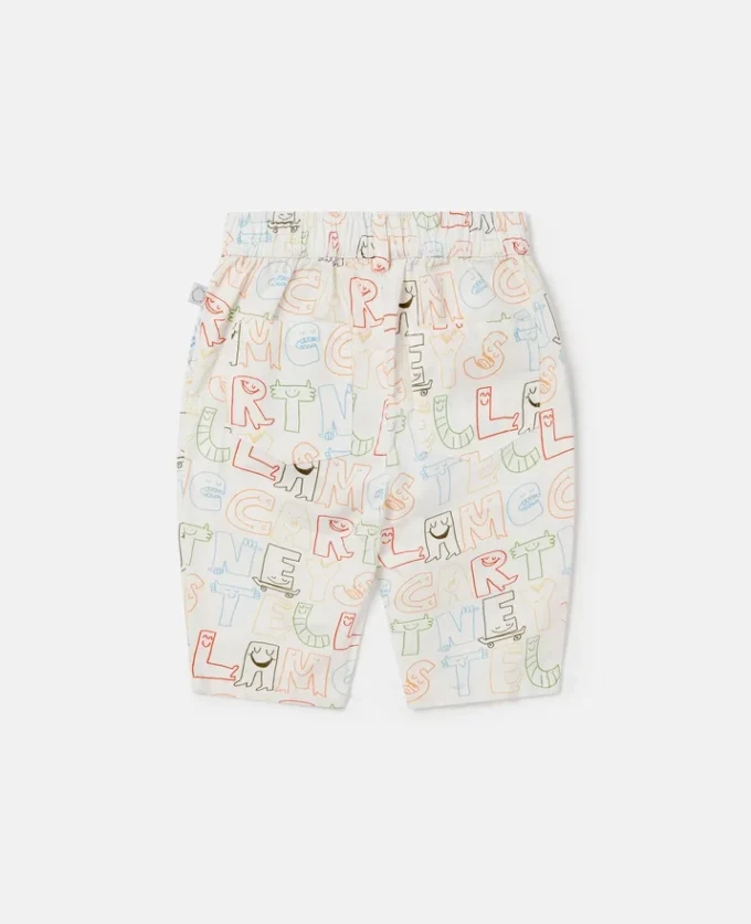 Pantalon imprimé lettrage