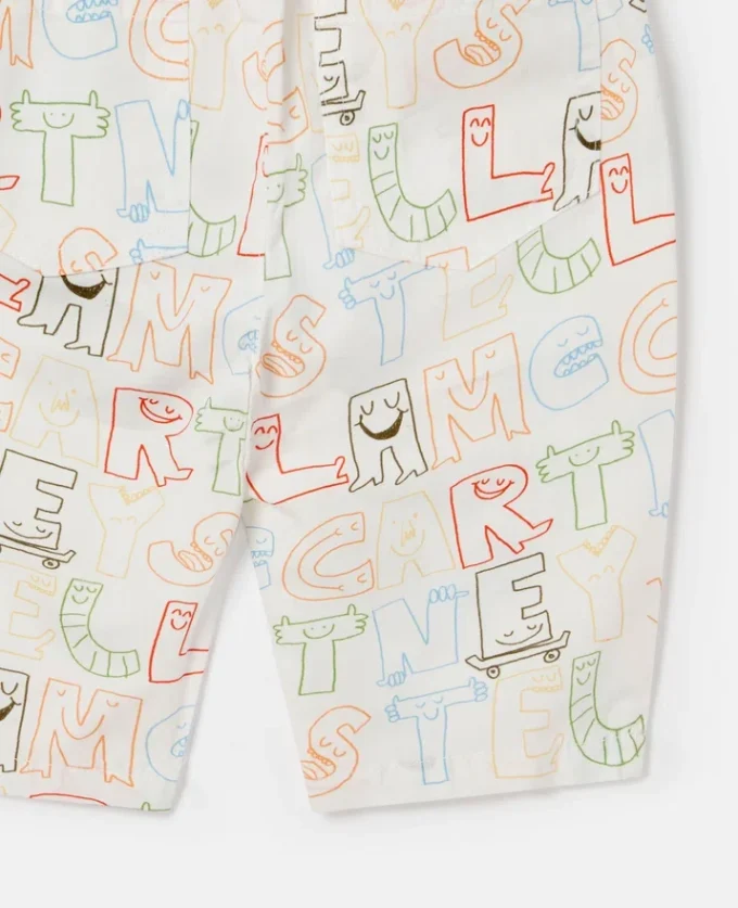 Pantalon imprimé lettrage