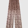 Pantalon oversize à cordon coulissant imprimé serpent Pantalon oversize à cordon coulissant imprimé serpent