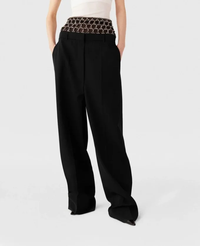 Pantalon taille basse Crystal Cage Pantalon taille basse Crystal Cage