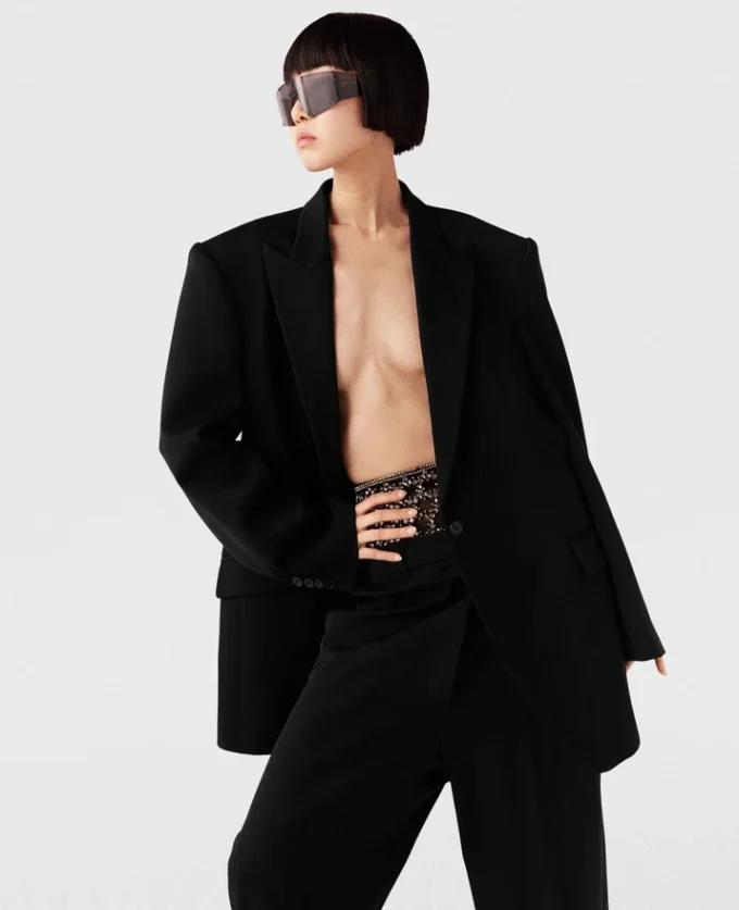Pantalon taille basse Crystal Cage Pantalon taille basse Crystal Cage