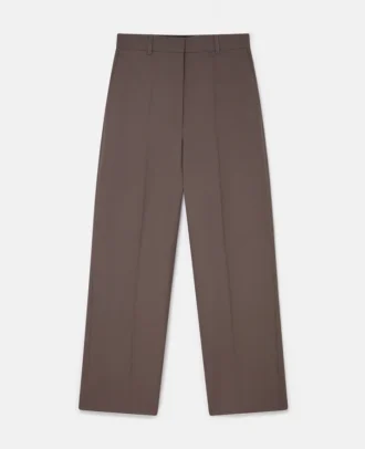 Pantalon taille basse à plis