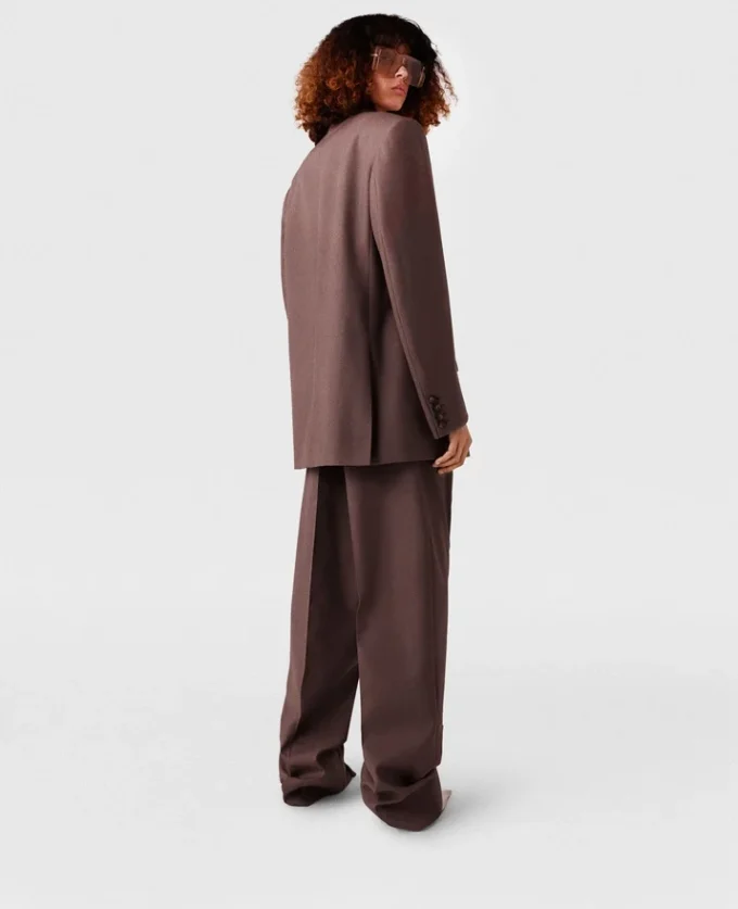 Pantalon taille basse à plis Pantalon taille basse à plis