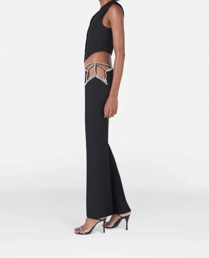 Pantalon ultra taille basse Diamanté Star Pantalon ultra taille basse Diamanté Star