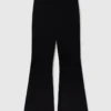 Pantalon évasé en maille compacte Pantalon évasé en maille compacte