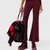 Pantalon évasé en maille compacte Pantalon évasé en maille compacte