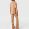 Pantalon évasé taille basse à rayures Pantalon évasé taille basse à rayures