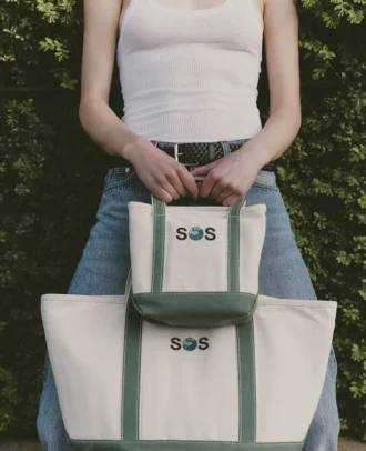 Petit sac fourre-tout brodé SOS