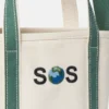 Petit sac fourre-tout brodé SOS Petit sac fourre-tout brodé SOS