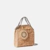 Petit sac fourre-tout en raphia Falabella