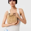 Petit sac fourre-tout en raphia Falabella