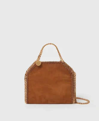 Petit sac fourre-tout Falabella en daim