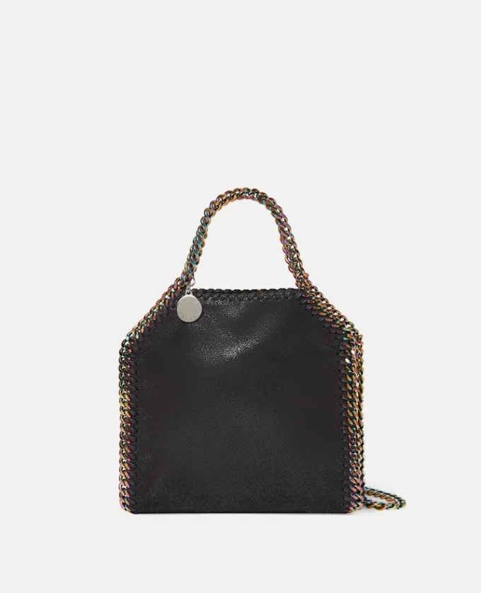 Petit sac à main Falabella à chaîne holographique