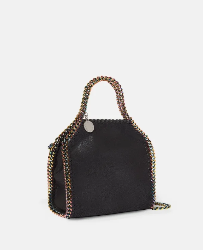 Petit sac à main Falabella à chaîne holographique