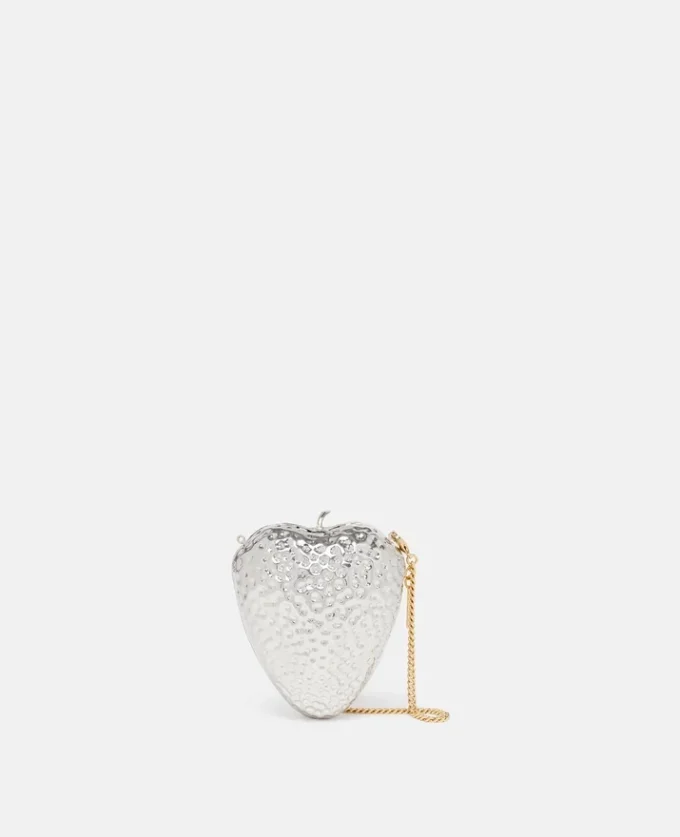 Pochette en laiton double chromatique en forme de fraise Pochette en laiton double chromatique en forme de fraise