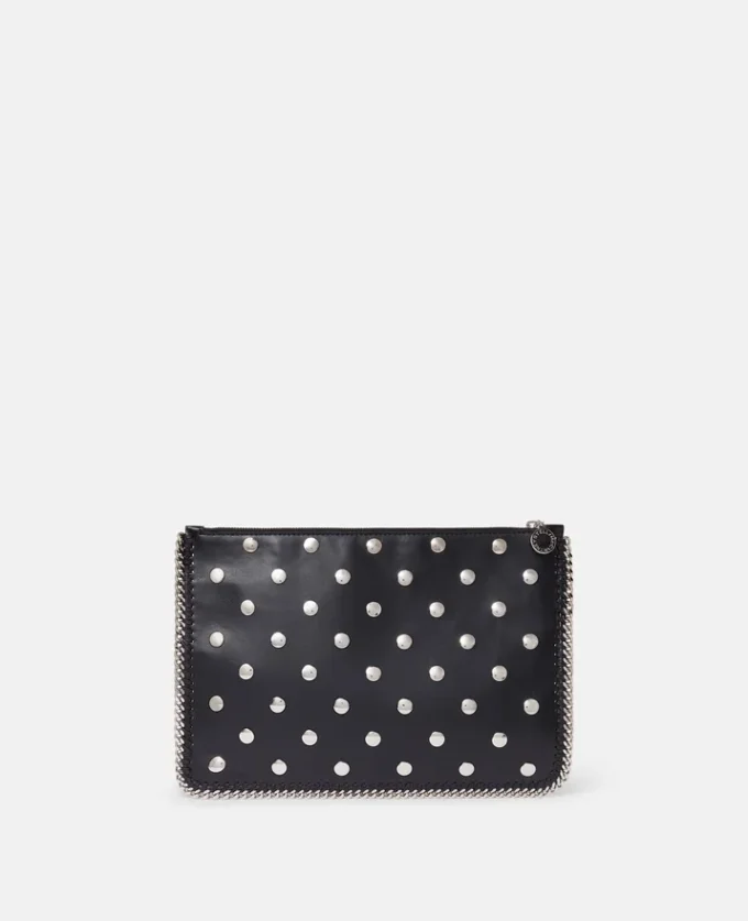 Pochette à fermeture éclair cloutée Falabella Pochette à fermeture éclair cloutée Falabella