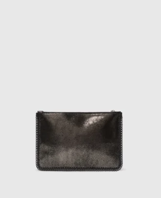 Pochette à fermeture éclair métallique Falabella