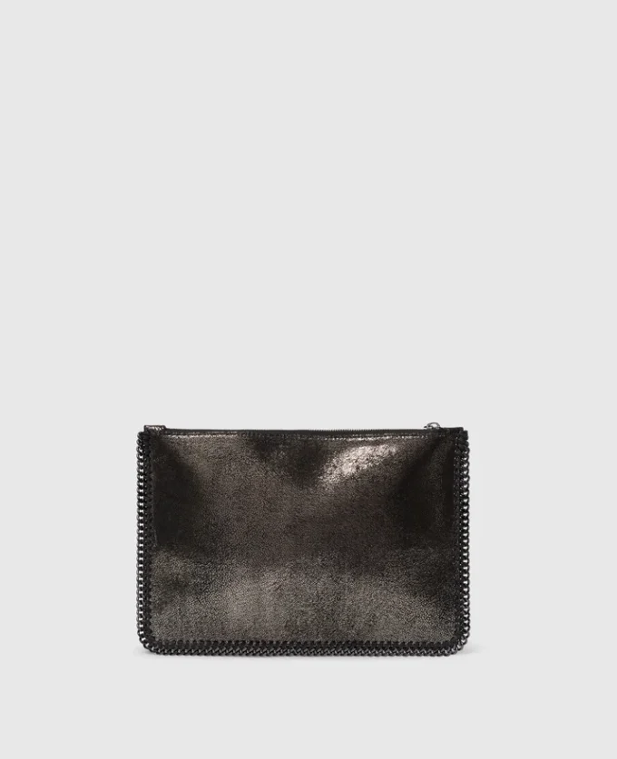 Pochette à fermeture éclair métallique Falabella Pochette à fermeture éclair métallique Falabella