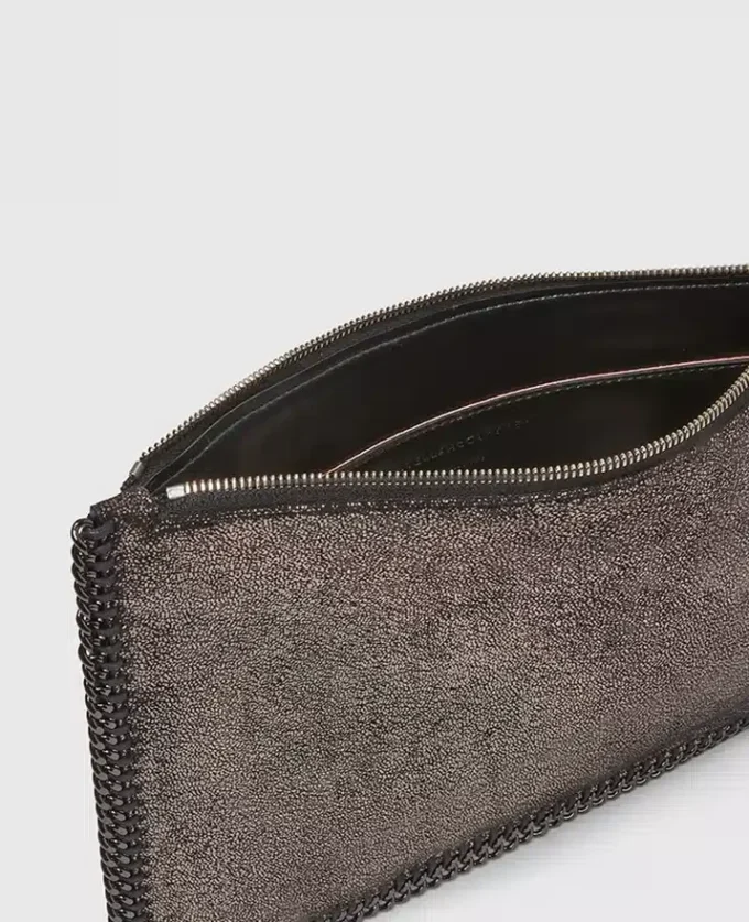 Pochette à fermeture éclair métallique Falabella Pochette à fermeture éclair métallique Falabella