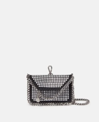 Porte-cartes Falabella Crystal avec chaîne