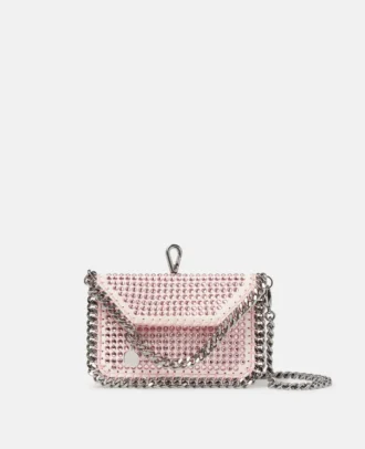 Porte-cartes Falabella Crystal avec chaîne