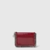Porte-cartes à fermeture éclair en cuir verni Falabella Porte-cartes à fermeture éclair en cuir verni Falabella